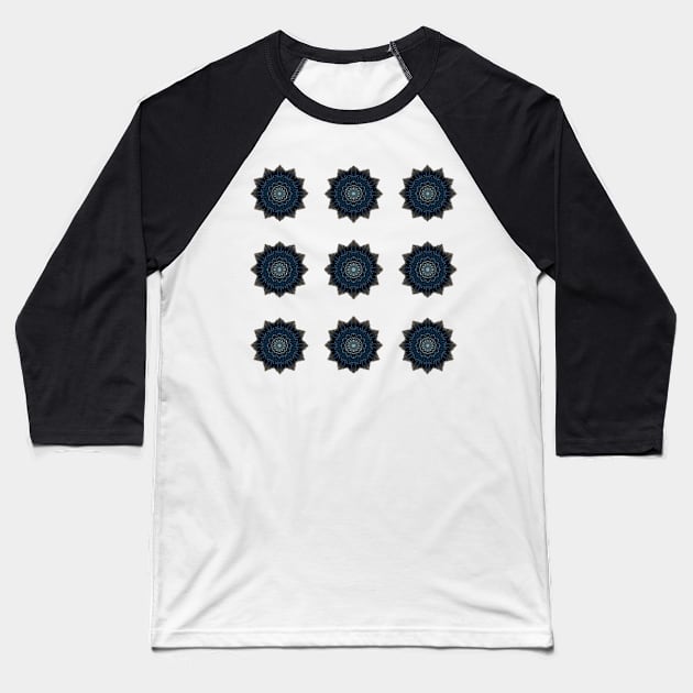 Spiky Pattern Baseball T-Shirt by Amanda1775